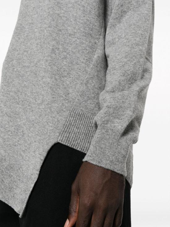  꼼데가르송 x 라코스테 코튼 스웨터 FLN0061 GREY - COMME DES GARCONS