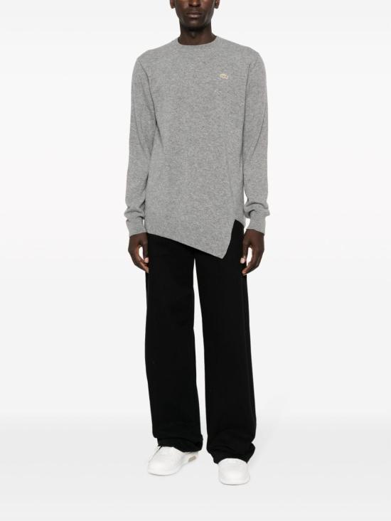  꼼데가르송 x 라코스테 코튼 스웨터 FLN0061 GREY - COMME DES GARCONS