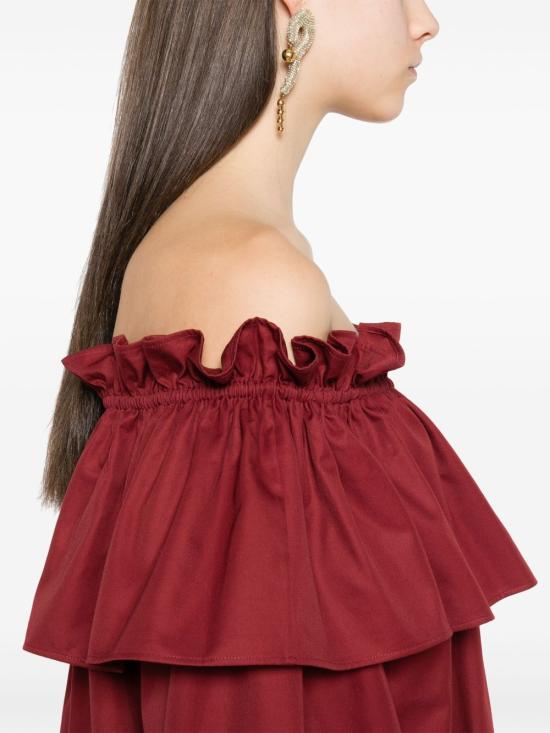  생로랑 점프수트 820312Y3A996287 P25 BORDEAUX - SAINT LAURENT
