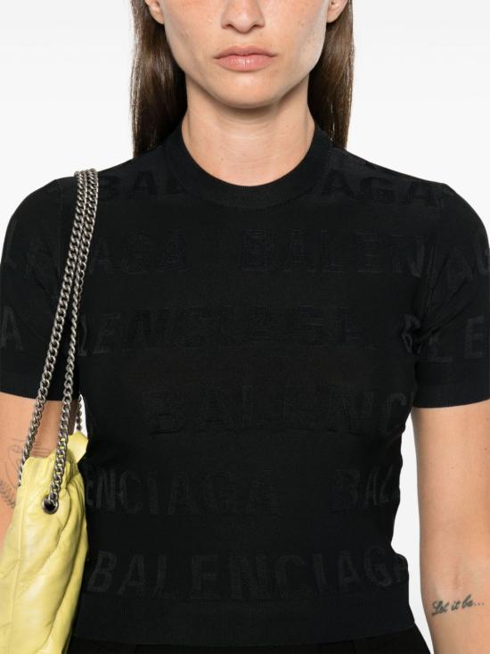  발렌시아가 탑 788572T52121000 BLACK - BALENCIAGA