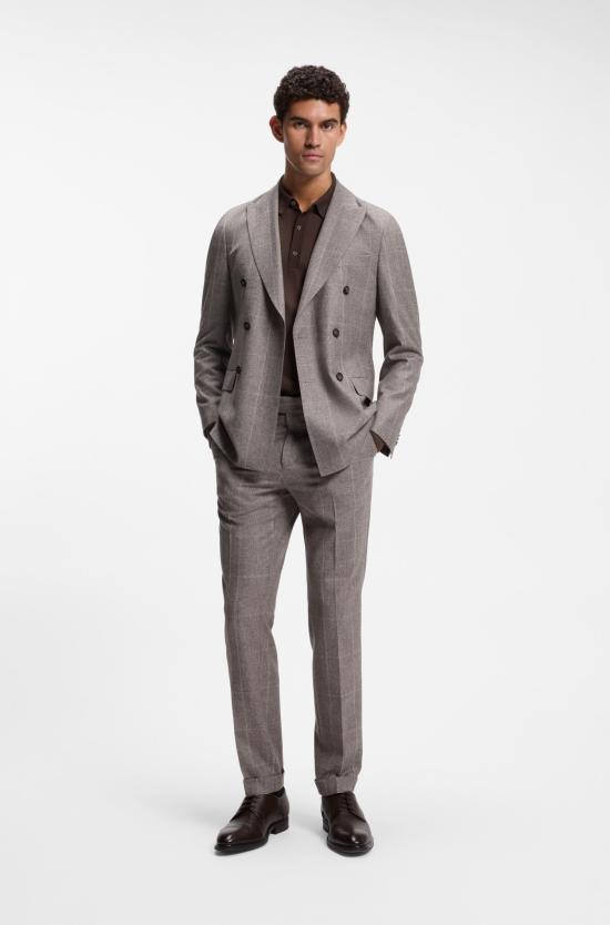 26FW 보스 폴로 티셔츠 50565503 10280691 01 209 DARK BROWN - BOSS