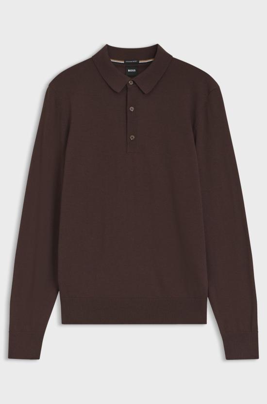 26FW 보스 폴로 티셔츠 50565503 10280691 01 209 DARK BROWN