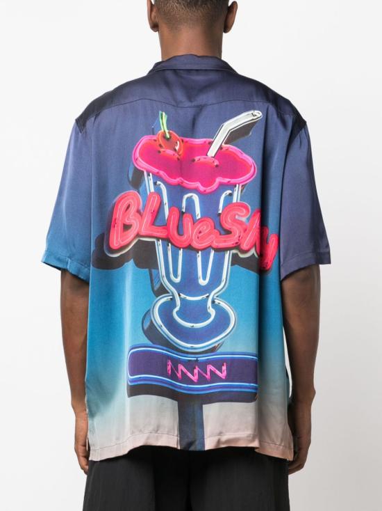  블루스카이인 셔츠 BS2302SH040PRINTMIL NAVY - BLUE SKY INN