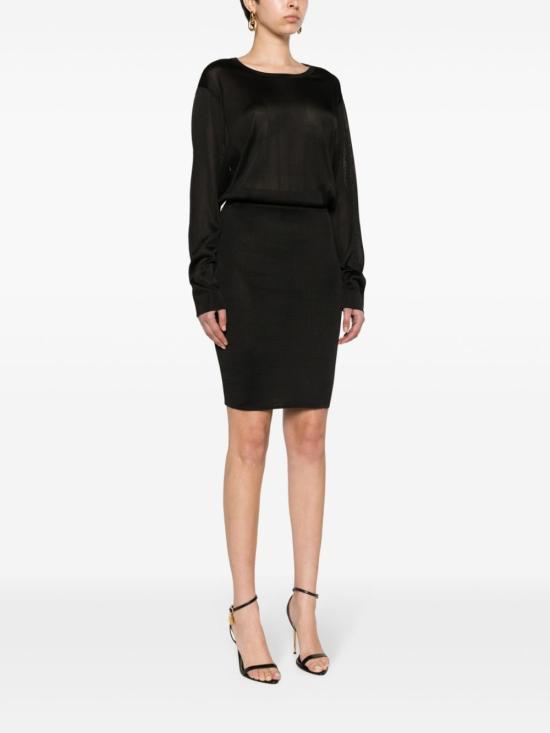  생로랑 점프수트 776019Y76LT1000 BLACK - SAINT LAURENT