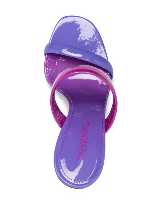  오프화이트 힐/펌프스 OWIJ029S23LEA0023235 PURPLE - OFF WHITE