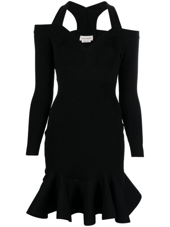  알렉산더 맥퀸 점프수트 734531Q1A5B1000 BLACK