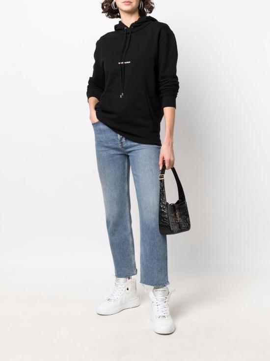  생로랑 리브 고쉬 로고 후드 677256YB2EZ1035 BLACK - SAINT LAURENT