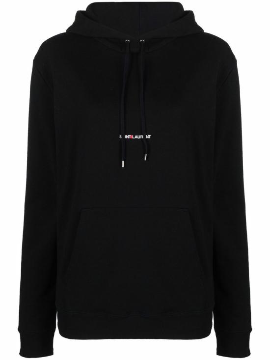  생로랑 리브 고쉬 로고 후드 677256YB2EZ1035 BLACK