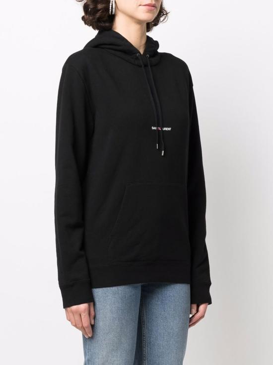  생로랑 리브 고쉬 로고 후드 677256YB2EZ1035 BLACK - SAINT LAURENT