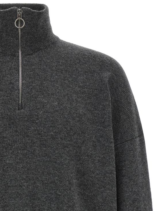 26FW LARMERI STUDIO 집업 니트 HZML005 Gray - LARMERI STUDIO