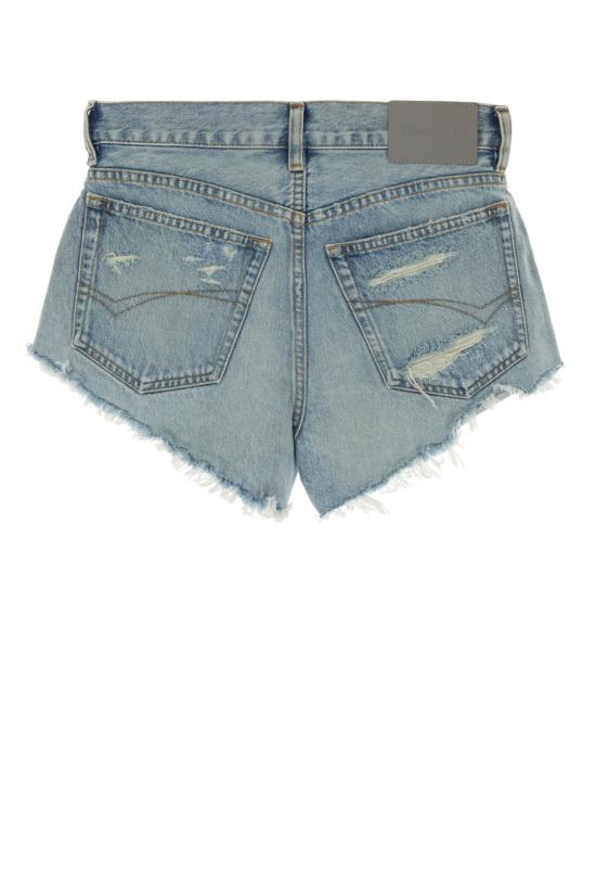 26FW 발렌시아가 디스트로이드 데님 숏츠 반바지 A001PZTBP48 4020 BLEACH LIGHT BLEU - BALENCIAGA