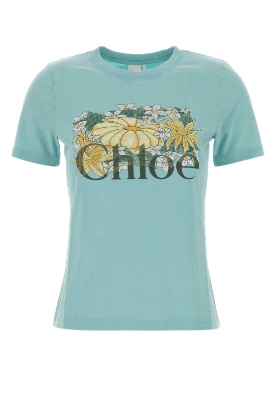 26FW 끌로에 반팔 티셔츠 CH26AJH08080 47C Light Blue