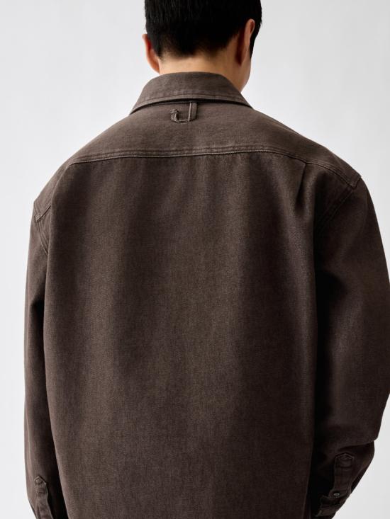 26FW 자크뮈스 긴팔 셔츠 SHM00545AD00077 850 BROWN - JACQUEMUS