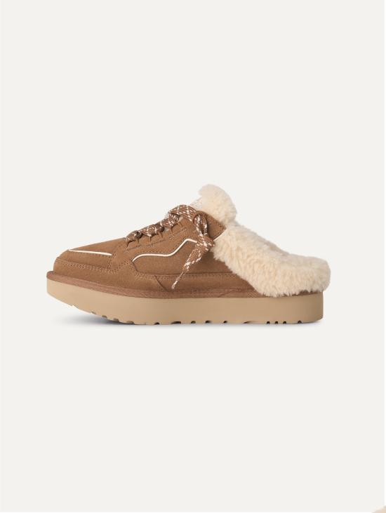 26FW 어그 뮬/슬리퍼 Montone Ibridi Castagna 소재의 Sabot Lowmel 뮬 - UGG