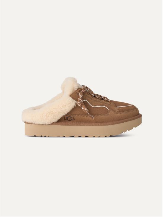 26FW 어그 뮬/슬리퍼 Montone Ibridi Castagna 소재의 Sabot Lowmel 뮬 - UGG