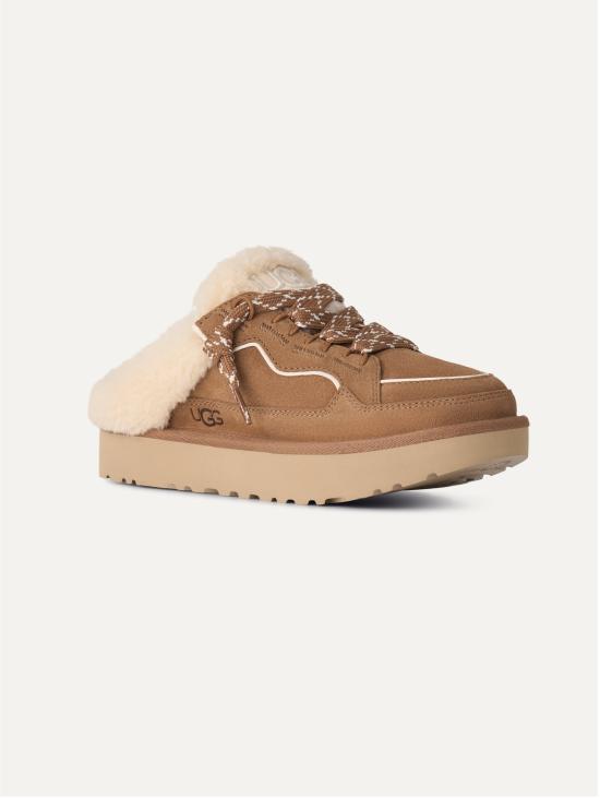 26FW 어그 뮬/슬리퍼 Montone Ibridi Castagna 소재의 Sabot Lowmel 뮬 - UGG