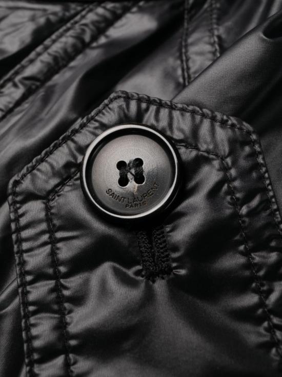  생로랑 트렌치 코트 747050Y5F651000 BLACK - SAINT LAURENT