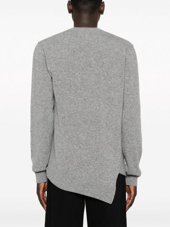  꼼데가르송 x 라코스테 코튼 스웨터 FLN0061 GREY - COMME DES GARCONS
