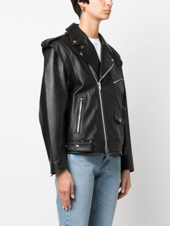  아르마리움 자켓 ARS23J001LE01002 BLACK - ARMARIUM