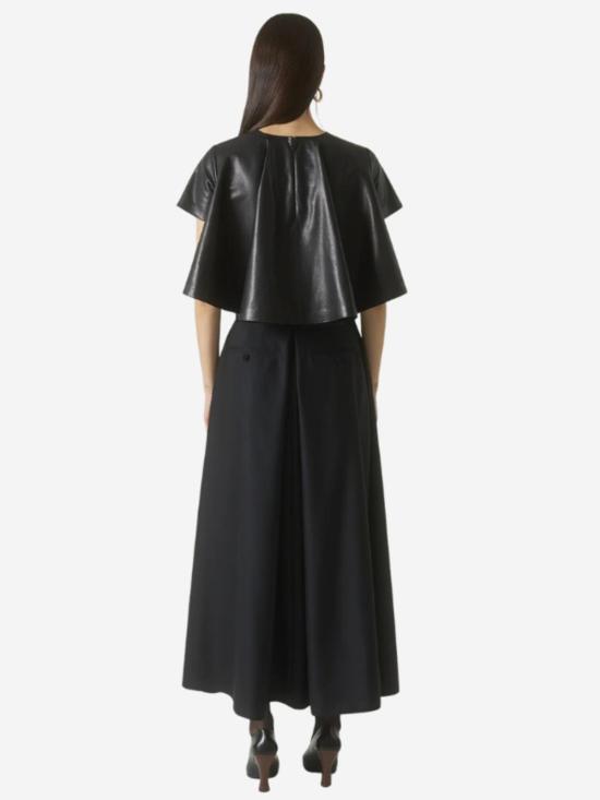  에어룸 반팔 티셔츠 헤리티지 마리엘 가죽 탑 - HEIRLOME