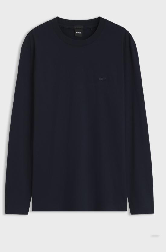 26FW 보스 반팔 티셔츠 50567762 10281524 01 404 DARK BLUE