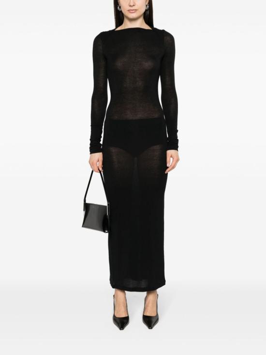  생로랑 점프수트 775362Y37NW1000 BLACK - SAINT LAURENT