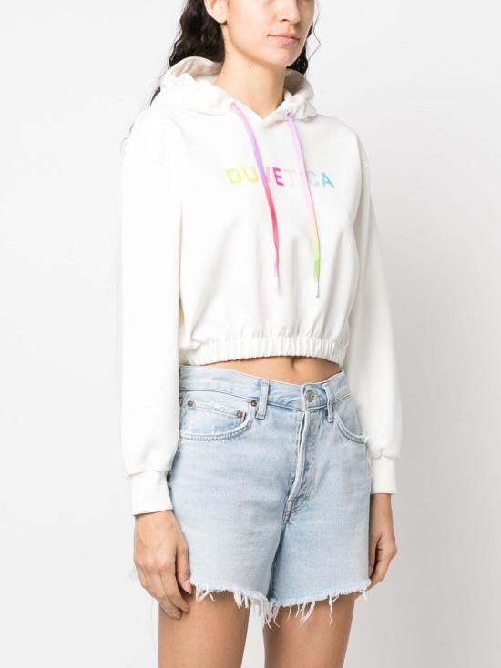  듀베티카 후드 티셔츠 VDHD20231K0001TORINELLAIVS WHITE - DUVETICA