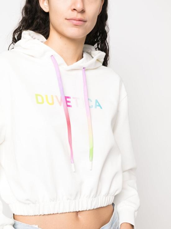  듀베티카 후드 티셔츠 VDHD20231K0001TORINELLAIVS WHITE - DUVETICA