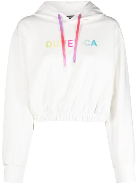  듀베티카 후드 티셔츠 VDHD20231K0001TORINELLAIVS WHITE