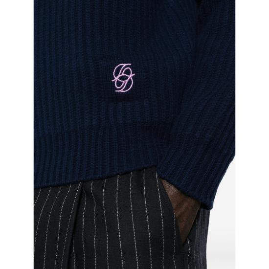 26FW 드롤드무슈 니트웨어 PO247 WO018 NAVY BLUE - DROLE DE MONSIEUR