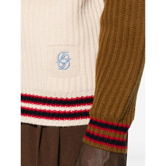 26FW 드롤드무슈 집업 니트 CA197 WO018 OFFWH NEUTRALS BROWN - DROLE DE MONSIEUR