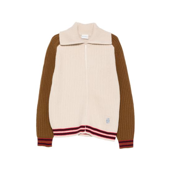 26FW 드롤드무슈 집업 니트 CA197 WO018 OFFWH NEUTRALS BROWN