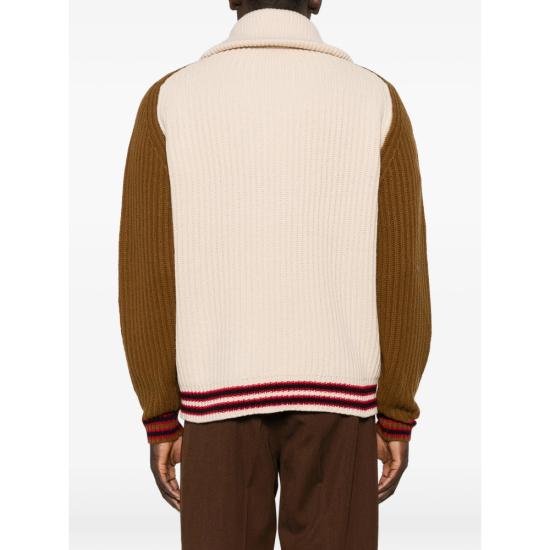 26FW 드롤드무슈 집업 니트 CA197 WO018 OFFWH NEUTRALS BROWN - DROLE DE MONSIEUR