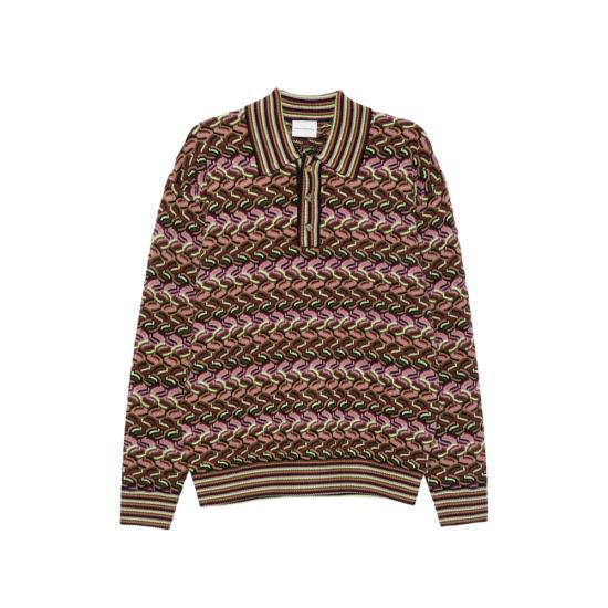 26FW 드롤드무슈 폴로 티셔츠 PO244 WO007 MULTI BROWN