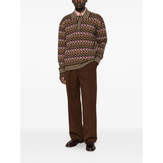 26FW 드롤드무슈 폴로 티셔츠 PO244 WO007 MULTI BROWN - DROLE DE MONSIEUR