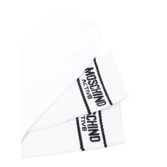 26FW 모스키노 양말 4480 A3401 1001 WHITE - MOSCHINO