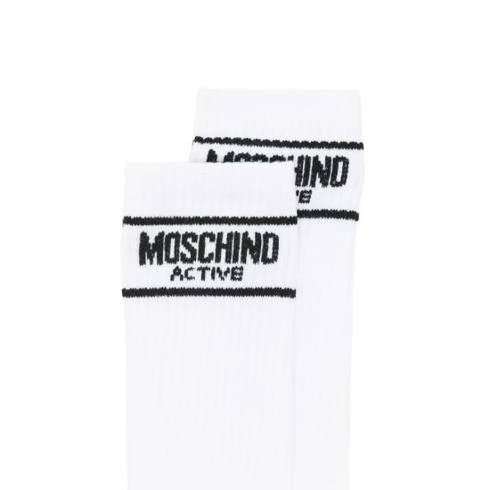 26FW 모스키노 양말 4480 A3401 1001 WHITE - MOSCHINO