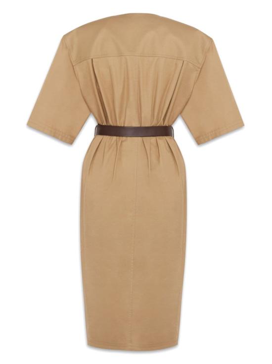  생로랑 트윌 코튼 드레스 790089Y3A992611 BEIGE - SAINT LAURENT
