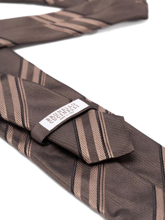 26FW 브루넬로 쿠치넬리 넥타이 MY8600018 C3991 BROWN - BRUNELLO CUCINELLI
