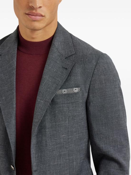26FW 브루넬로 쿠치넬리 머플러/스카프 MX8740091 C039 DARK GREY - BRUNELLO CUCINELLI