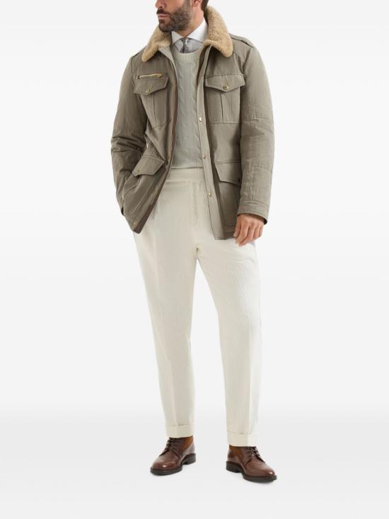 26FW 브루넬로 쿠치넬리 스웨터 M22707200 CO312 WHITE - BRUNELLO CUCINELLI