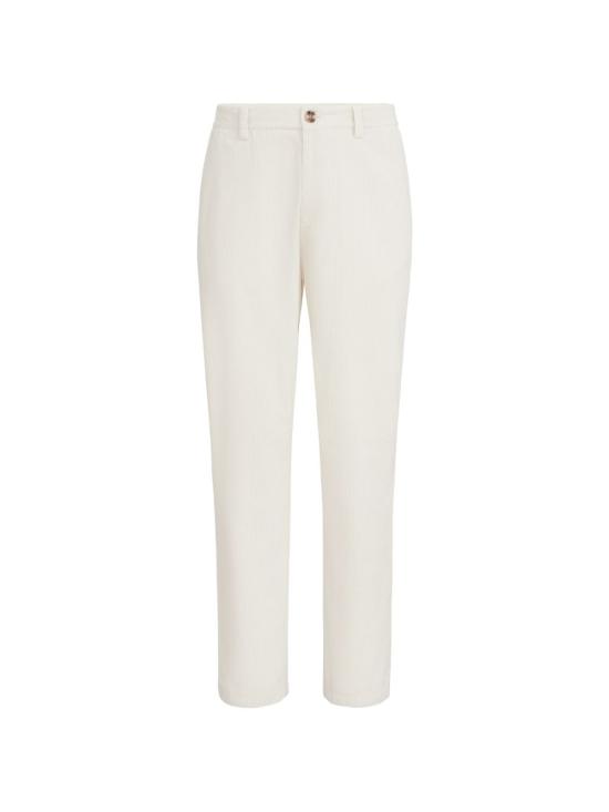 26FW 브루넬로 쿠치넬리 스트레이트 팬츠 M280NS1050 C6007 WHITE