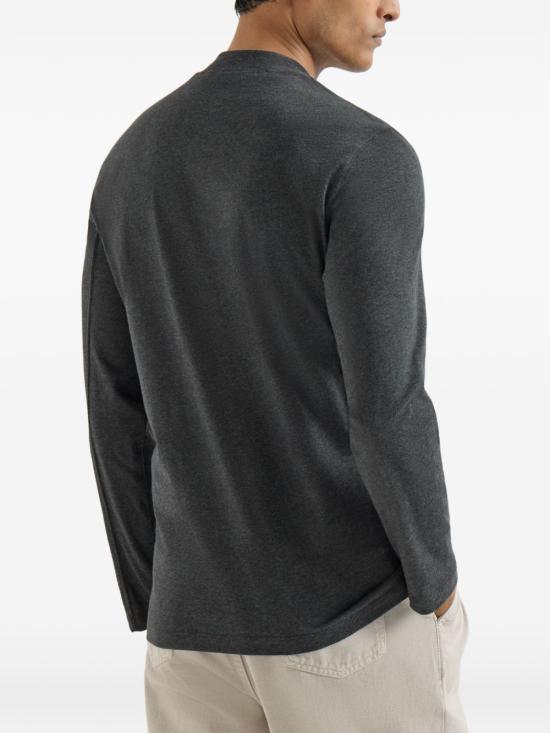 26FW 브루넬로 쿠치넬리 반팔 티셔츠 M0B131366 C8127 DARK GREY - BRUNELLO CUCINELLI