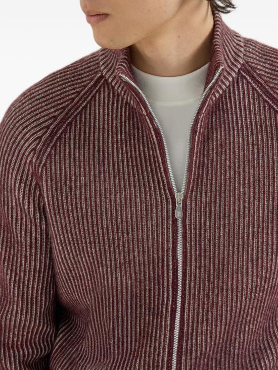 26FW 브루넬로 쿠치넬리 캐시미어 가디건 M22700506 CNH22 BORDEAUX - BRUNELLO CUCINELLI