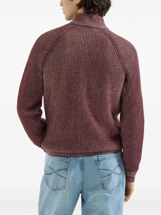 26FW 브루넬로 쿠치넬리 캐시미어 가디건 M22700506 CNH22 BORDEAUX - BRUNELLO CUCINELLI
