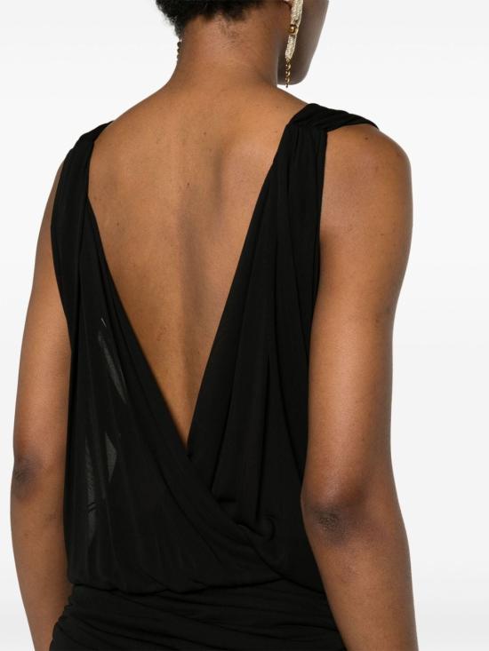  생로랑 점프수트 779418Y096Q1000 BLACK - SAINT LAURENT