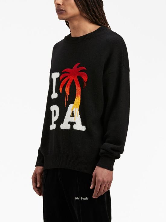  팜앤젤스 탑 PMHE054F23KNI0061025 BLACK - PALM ANGELS