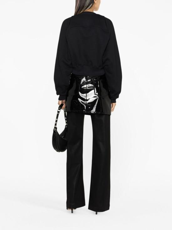  오프화이트 로고 자수 스웨트셔츠 OWBA071F23JER0011001 BLACK - OFF WHITE
