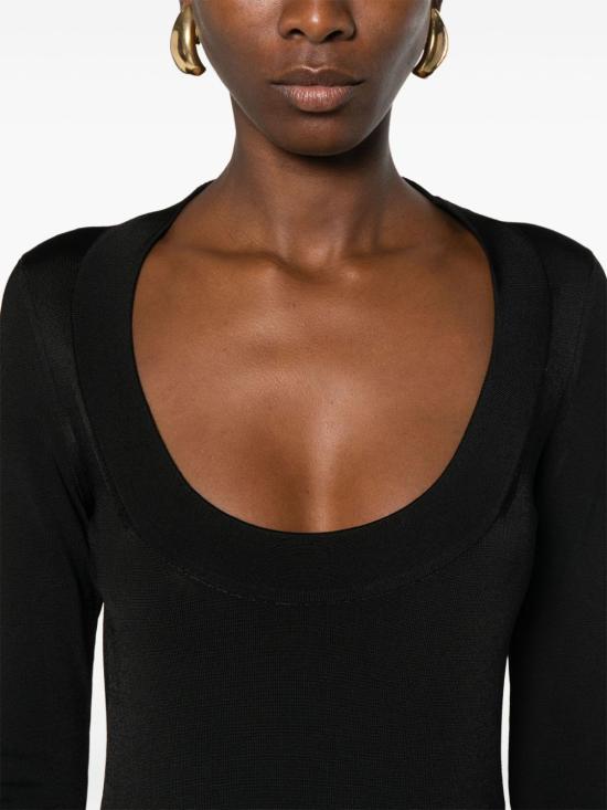  생로랑 점프수트 782641Y76EO1000 BLACK - SAINT LAURENT