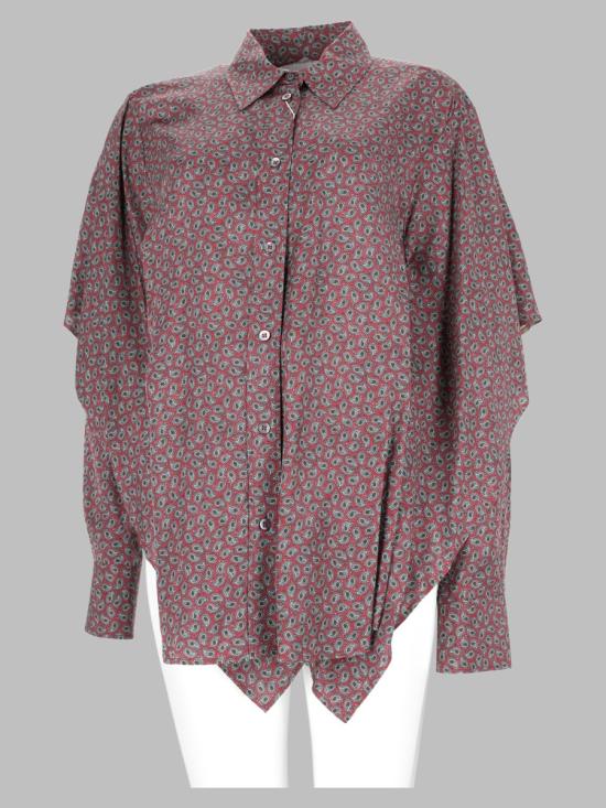 26FW 마르지엘라 케이프 슬리브 셔츠 S29DL0220 M36237002S BORDEAUX